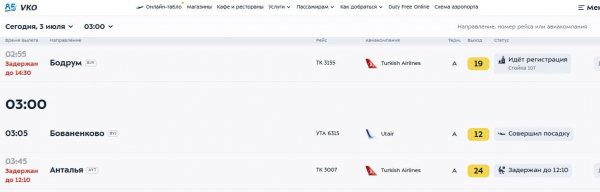 Туристы вылетают в Бодрум и Анталью из Москвы с большими задержками Туристы вылетают в Бодрум и Анталью из Москвы с большими задержками